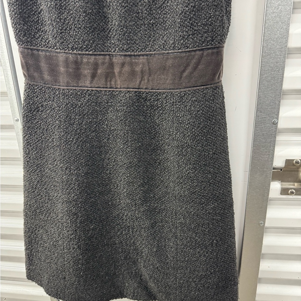 Tory Burch Wool Blend Sleveless Dress Brown Womens Size 12 Utility Lagenlook - Picture 10 of 12